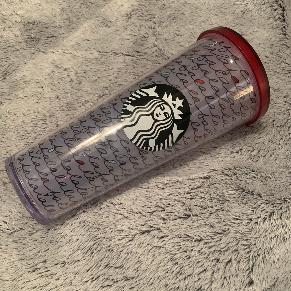 **SOLD** Starbucks Christmas lights cold cup plast